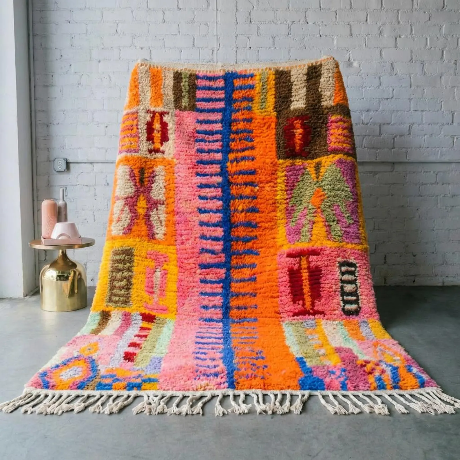 Pink & Orange Azilal Rug