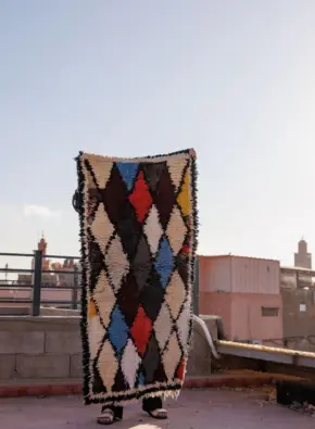 Harlequin Atlas – Handmade Moroccan Rug