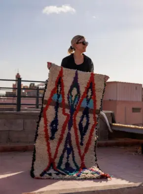 Ribbon Dance – Handmade Moroccan Rug