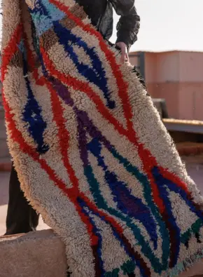 Ribbon Dance – Handmade Moroccan Rug