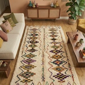 Earthsong Runner – Handmade Moroccan Rug