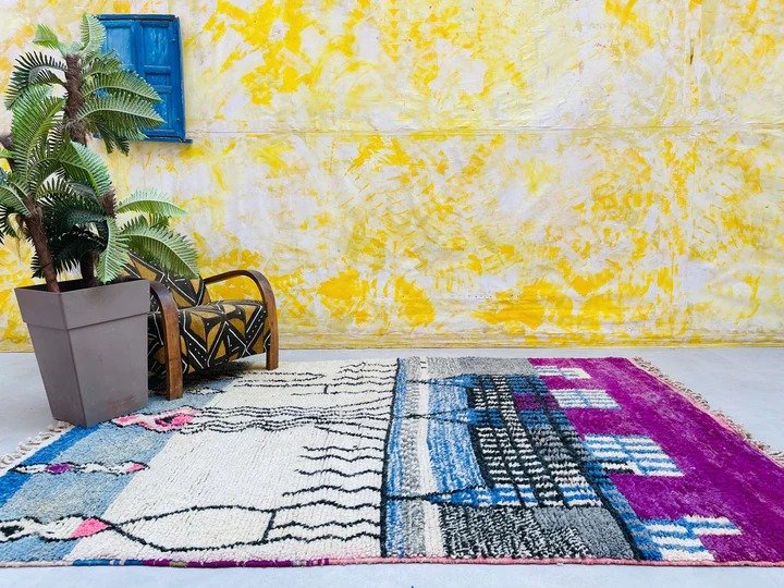Plum Horizon – Handmade Moroccan Rug