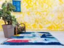 Blue Fragments – Handmade Moroccan Rug