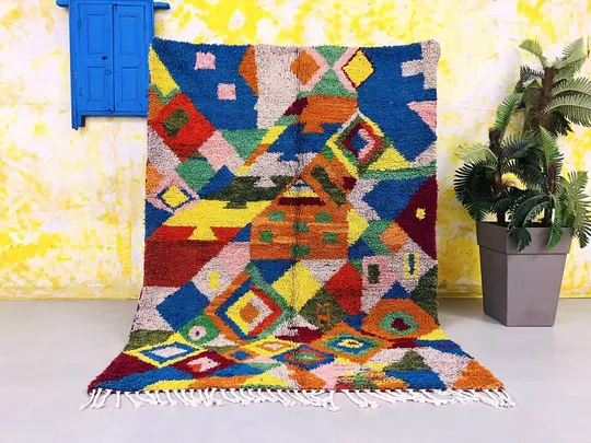 Kaleidoscope Atlas – Handmade Moroccan Rug