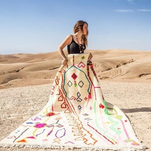 Bright Keepsake – Handmade Moroccan Rug