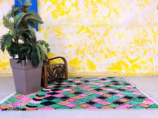 Candy Harlequin – Handmade Moroccan Rug