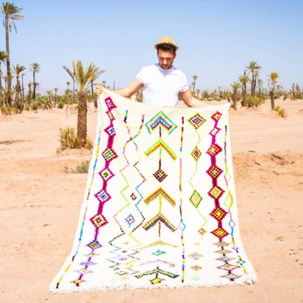 Golden Branches – Handmade Moroccan Rug