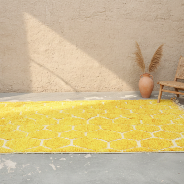 Golden Field – Handmade Moroccan Rug