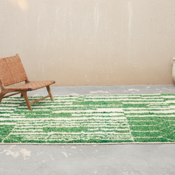 Green Terrace – Handmade Moroccan Rug